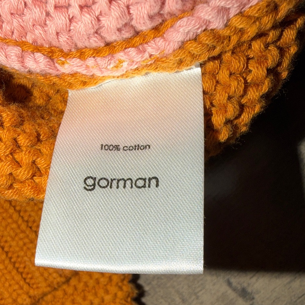Gorman Pink and Blue Knit Sweater with Geometric Pattern - Picture 5 of 8